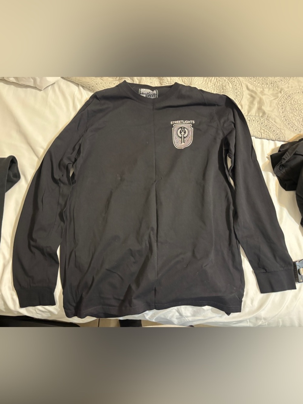 Streetlights Audio Bible Black Men’s XL Anchor Long Sleeve Shirt